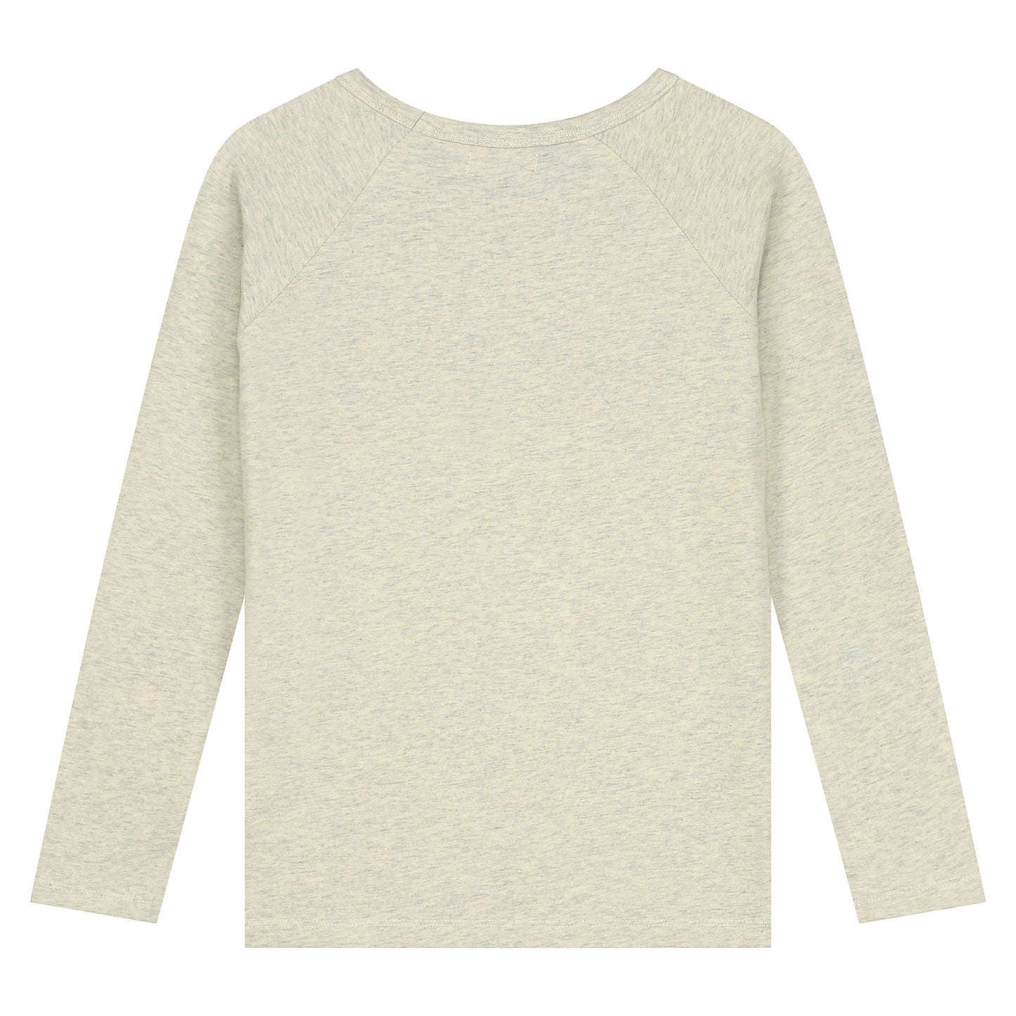 Ocean Embroidered Melange T-Shirt LS