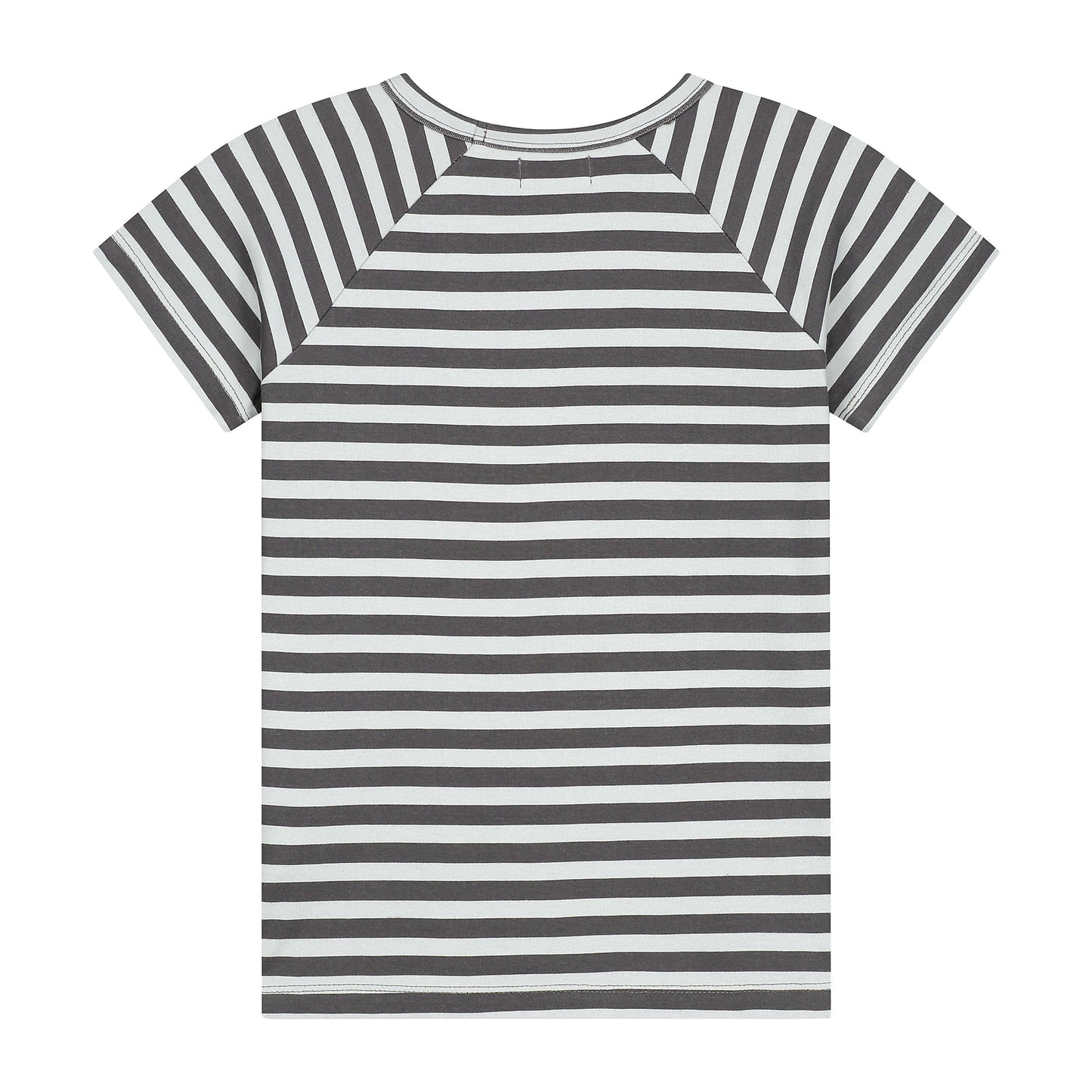 Billy met skateboardprint op gestreept T-shirt met korte mouwen