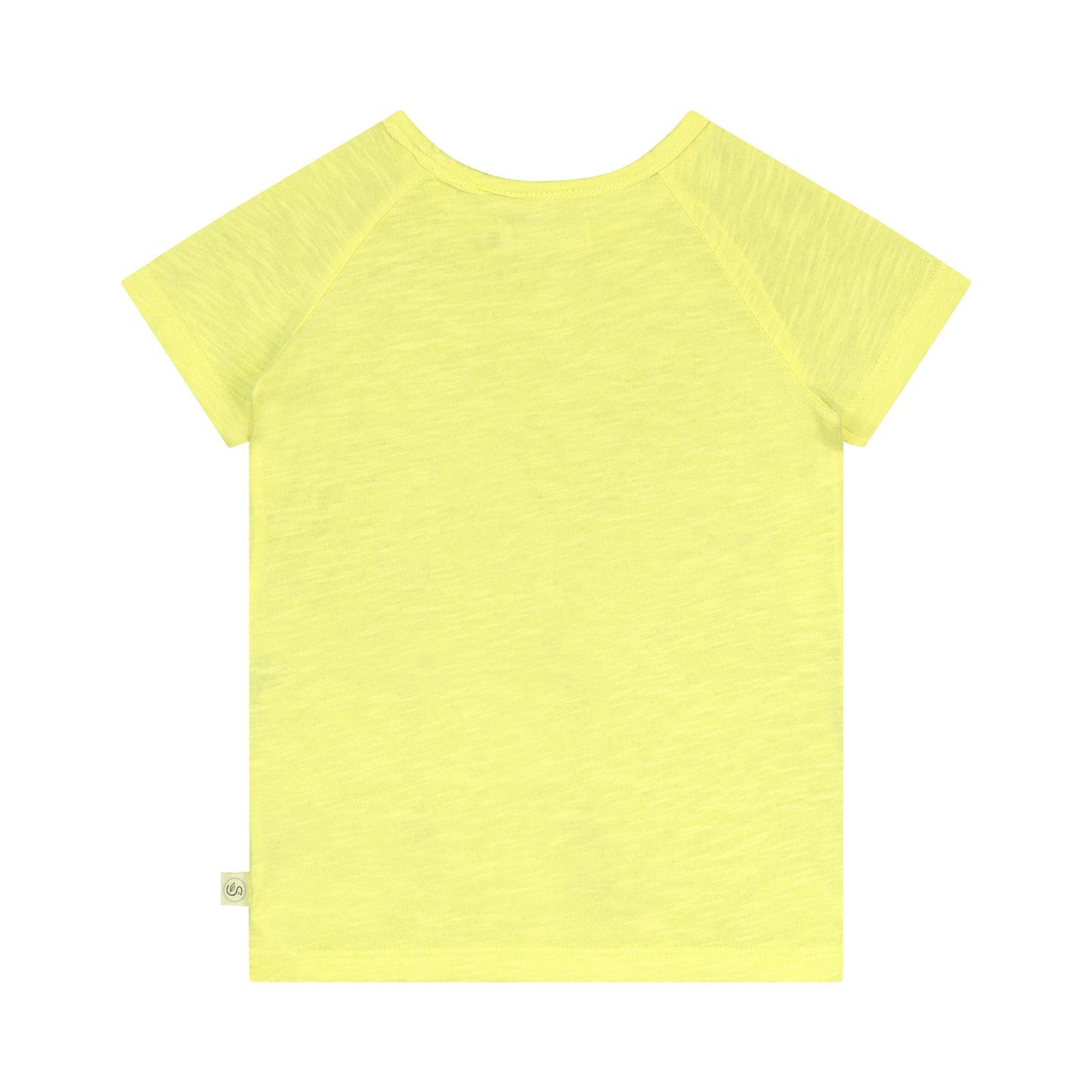 Gelbes Kurzarm-T-Shirt mit Safari-Flamingoführer
