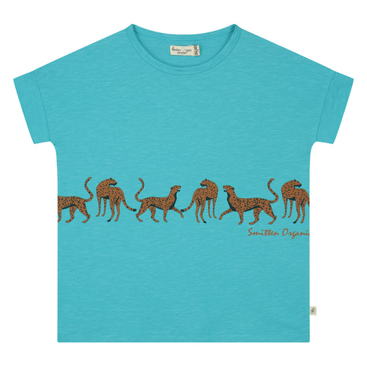 Safari leopard walking T-shirt SS