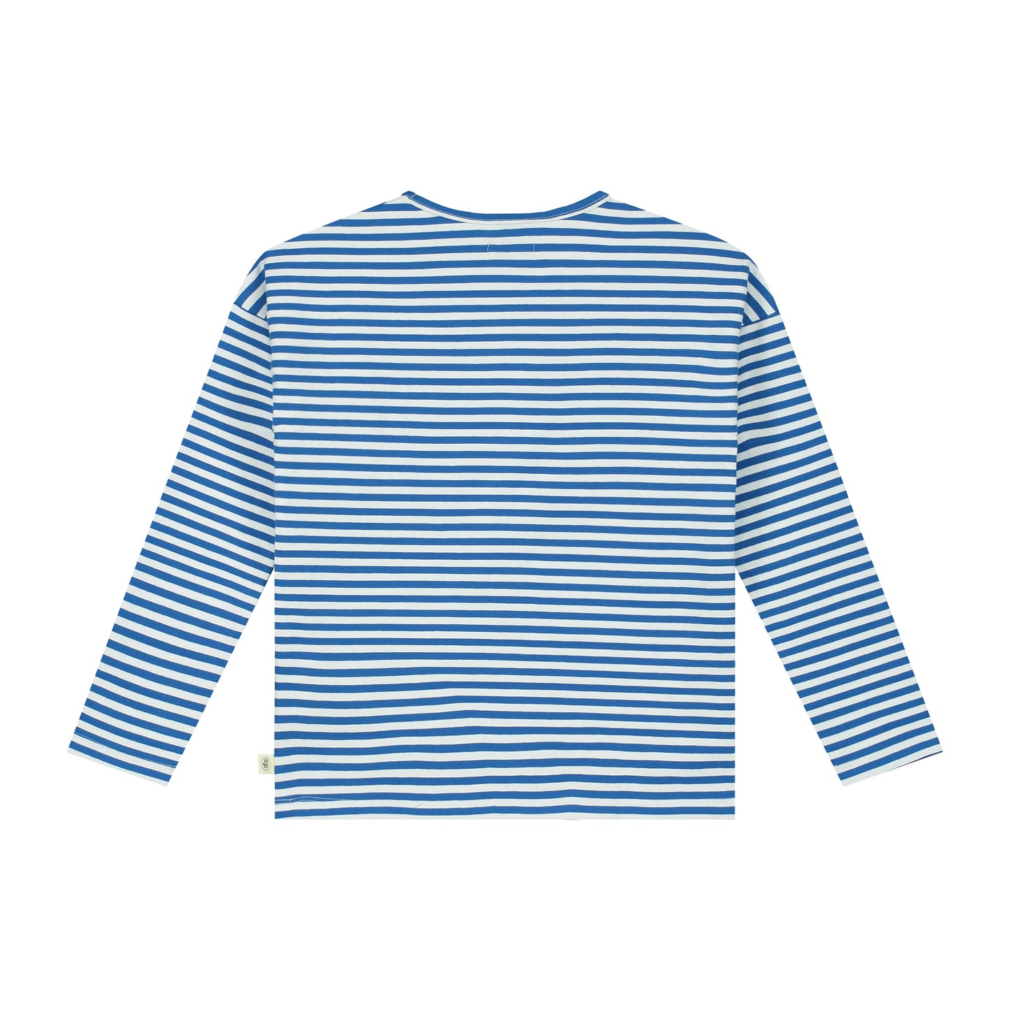 Yarn Dyed Blue Heavy Weight Long Sleeve Tee