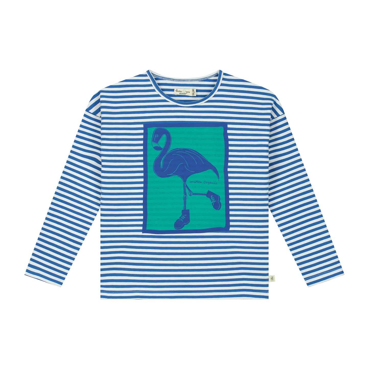 Yarn Dyed Blue Heavy Weight Long Sleeve Tee