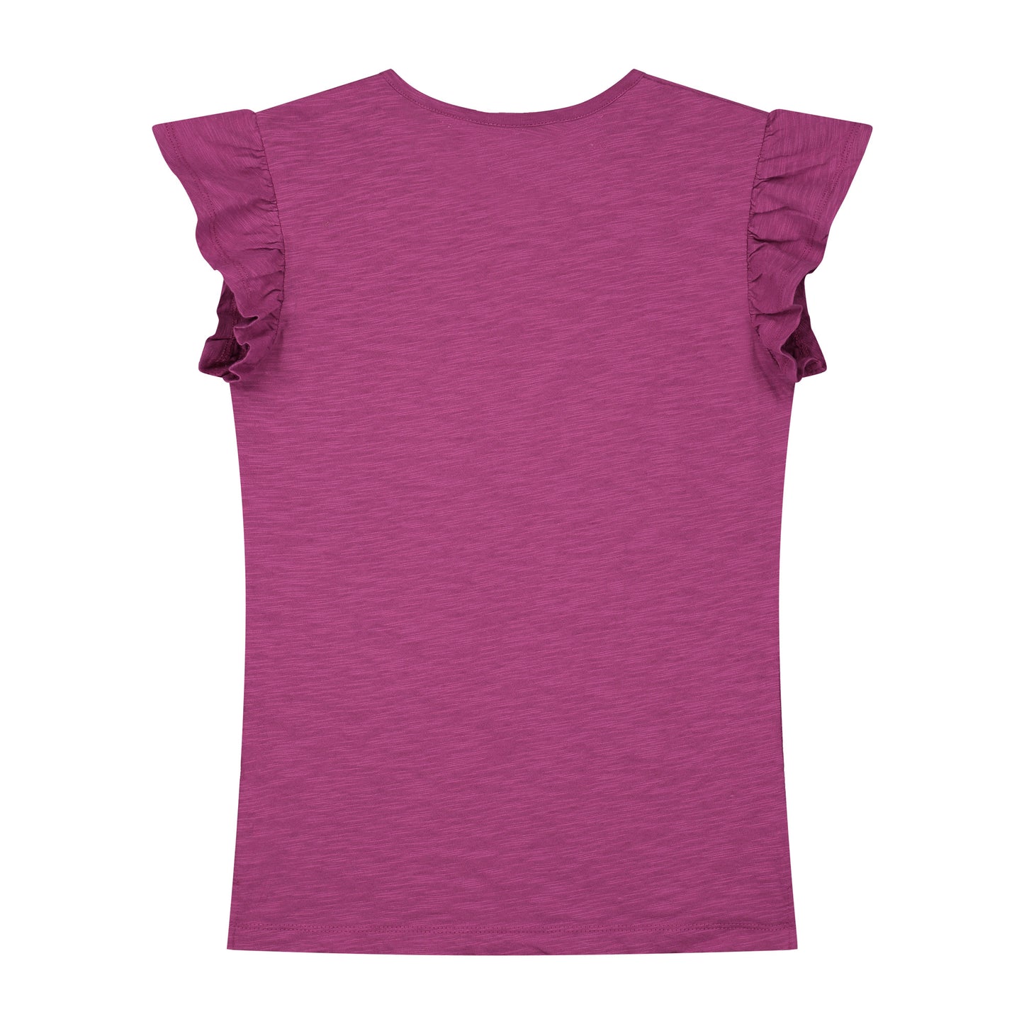 Safari-Text & Leoparden-Rüschen-T-Shirt SS-Mädchen
