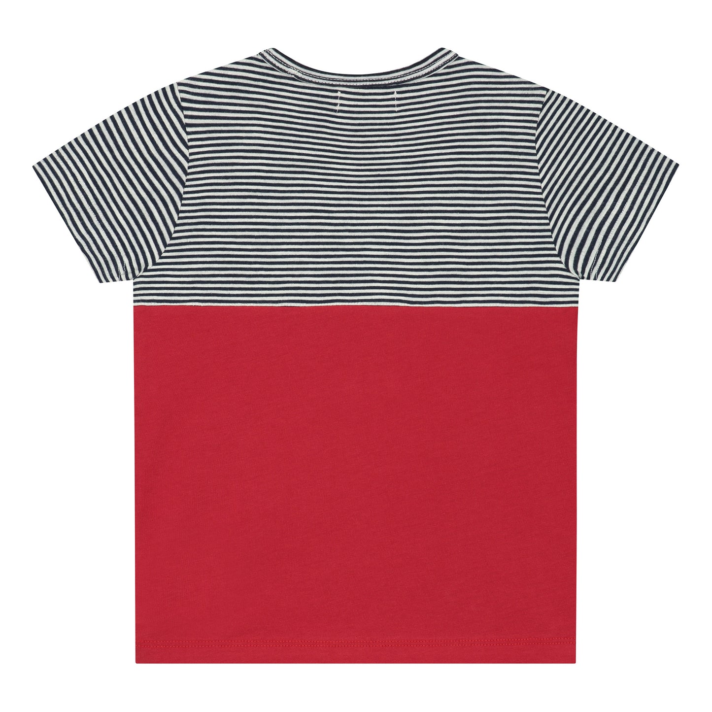Safari leopard walk color block T-shirt SS