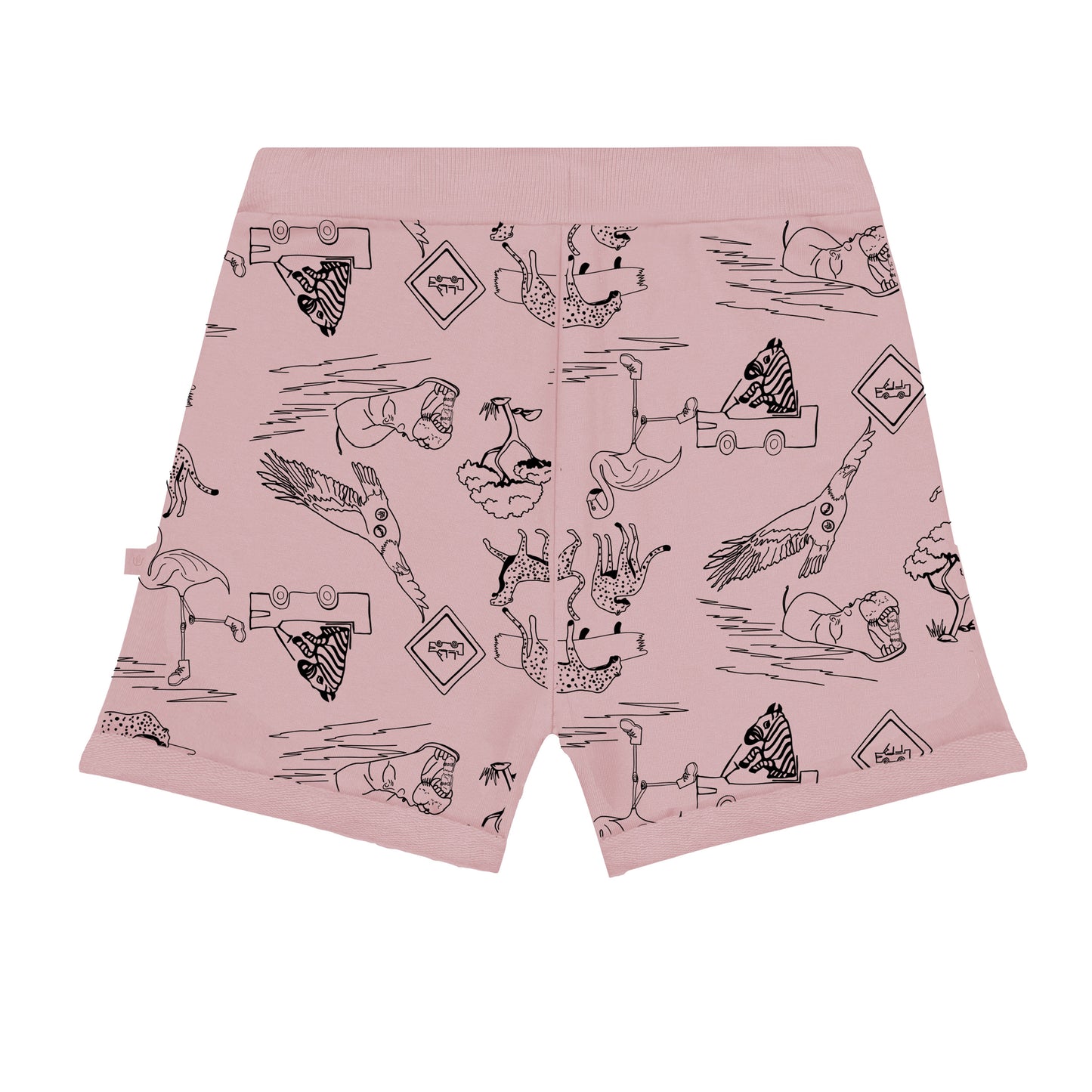 Safari all over Girl rosa kurze Bermuda