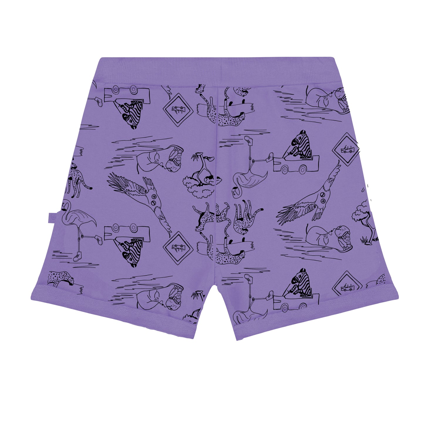Safari all over purple short Bermuda