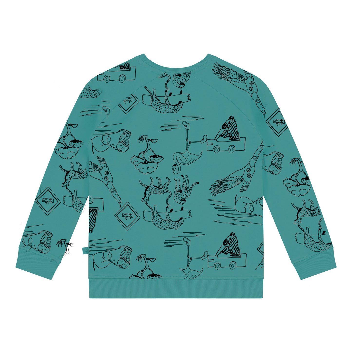 Safari all over green blue Sweatshirt