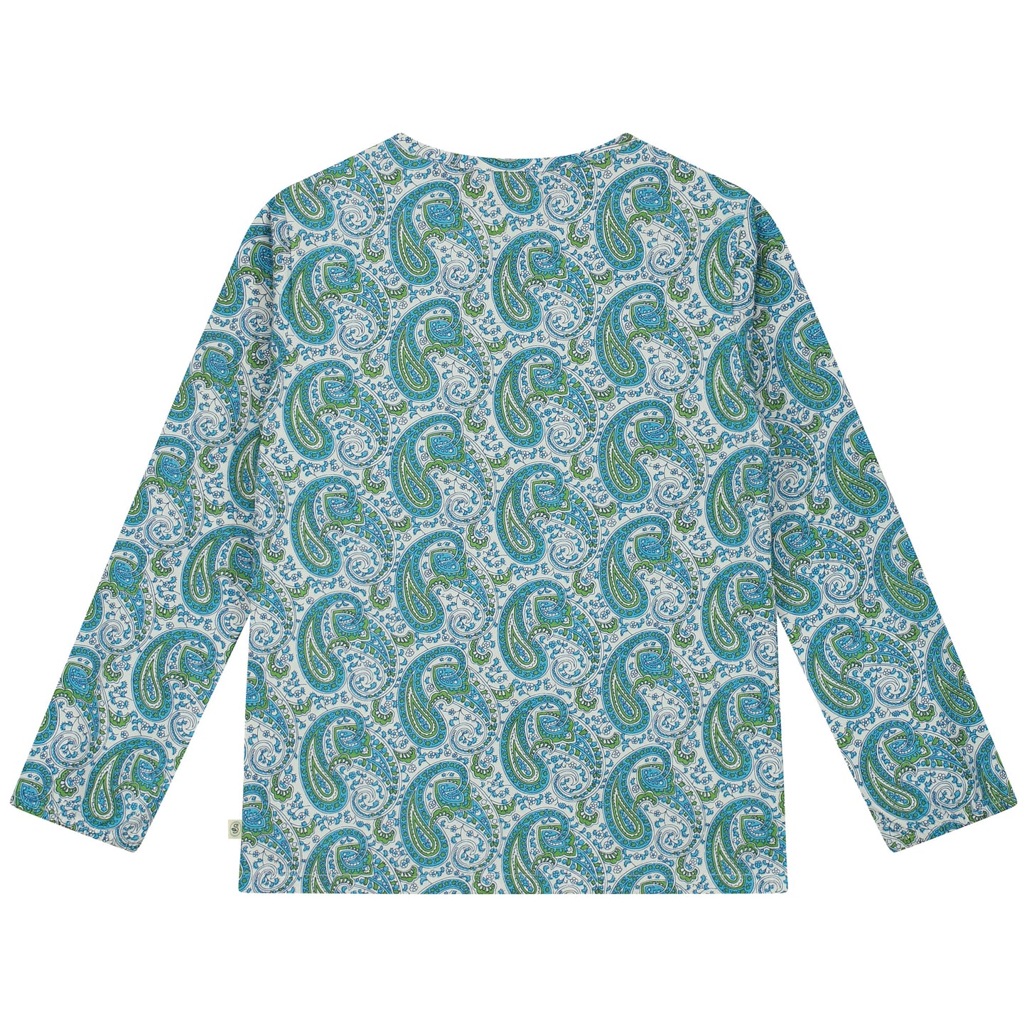 All Over Paisley Print Woven Long Sleeve Blouse