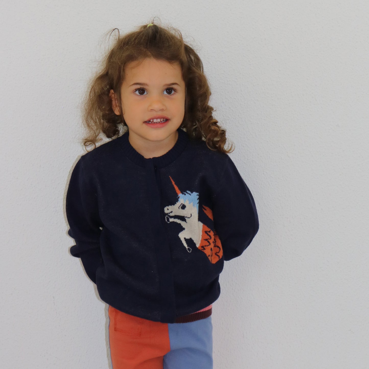 Jaquard Unicorn Mermaid Cardigan