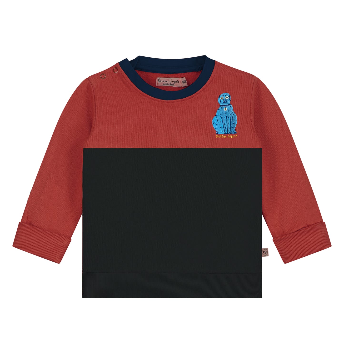 Farbblock-Pullover LS