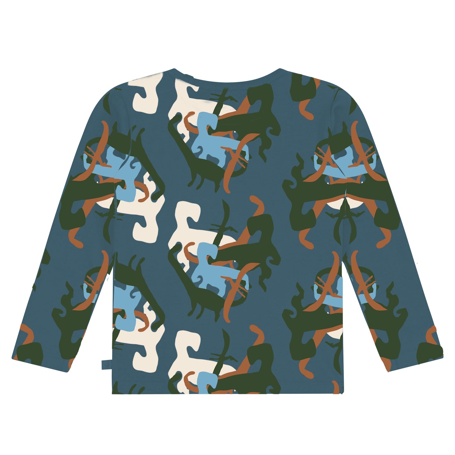 All Over Dino Print T-Shirt LS