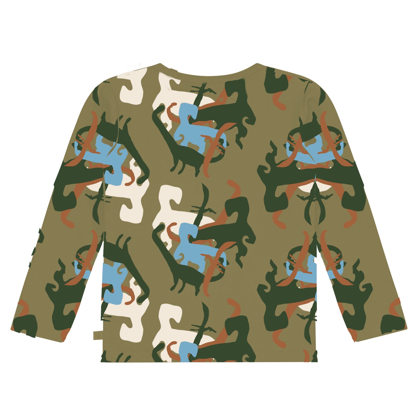 All Over iDino Print T-Shirt LS