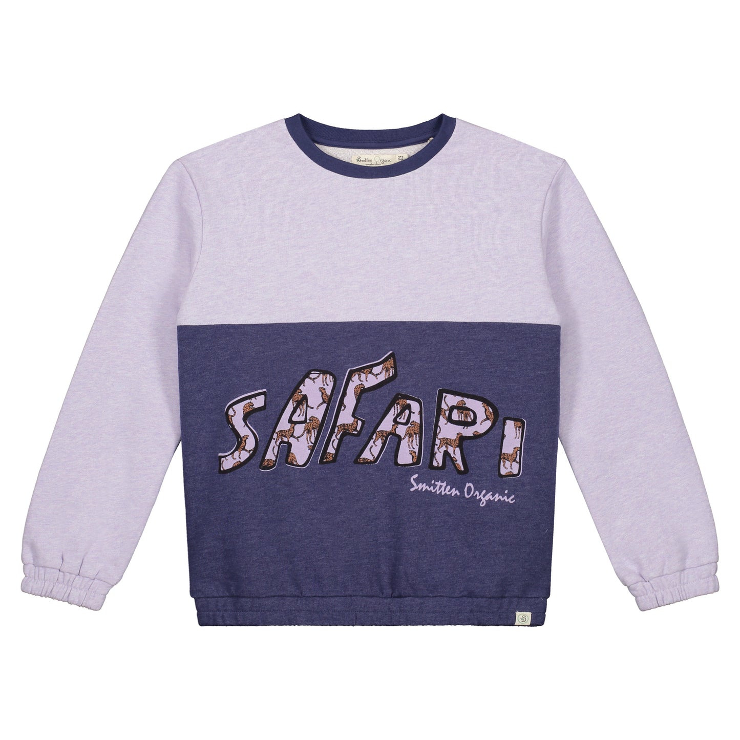 Paars en blauw blokkleur trui