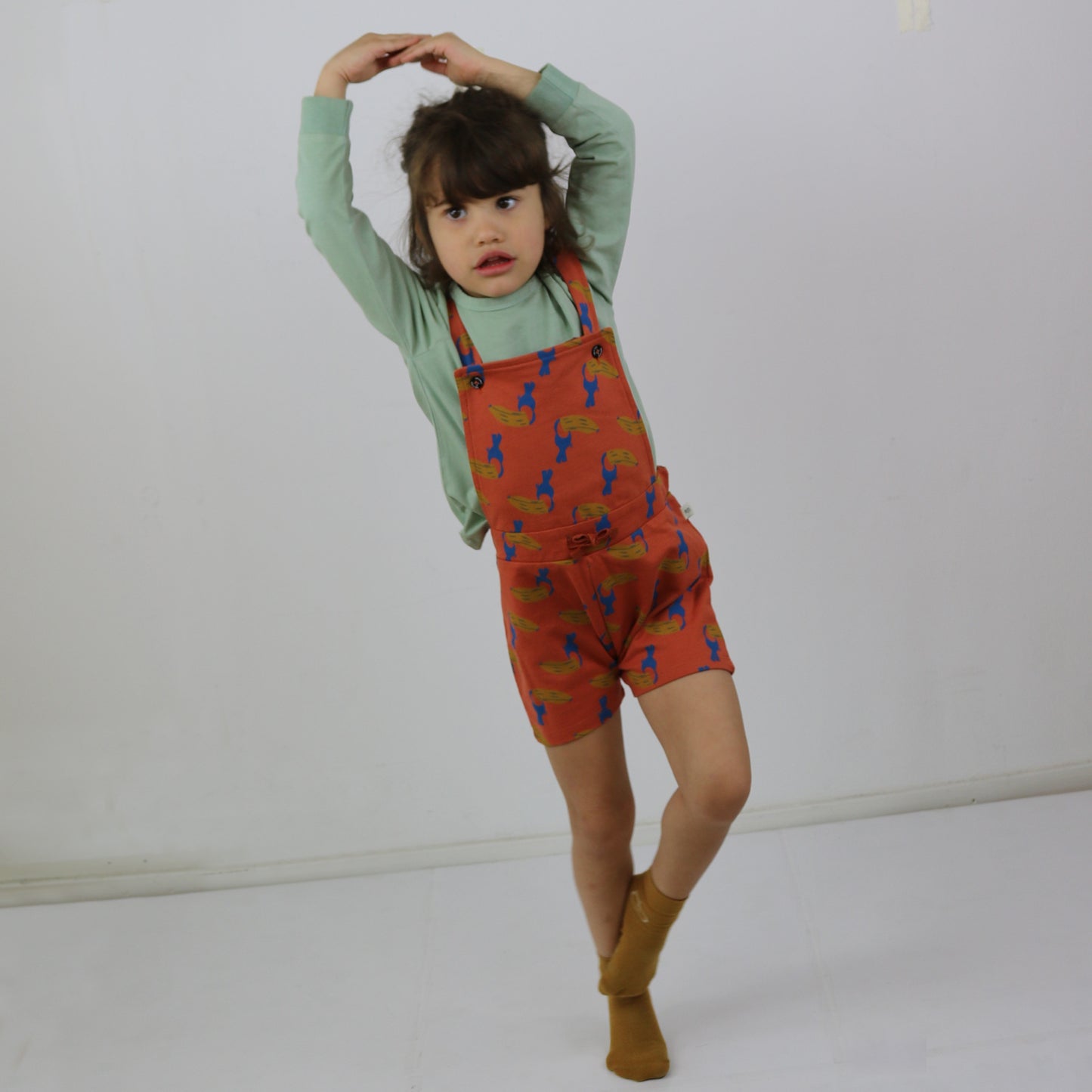 All Over Toucan Banana print Unisex Dungree