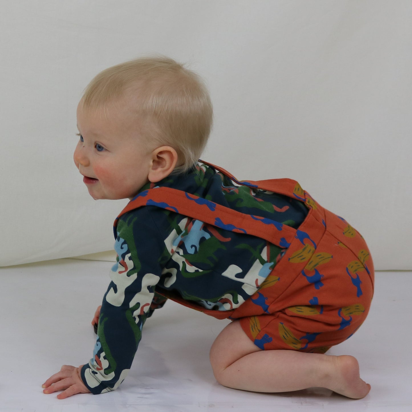 All Over Toucan Banana print Unisex Dungree