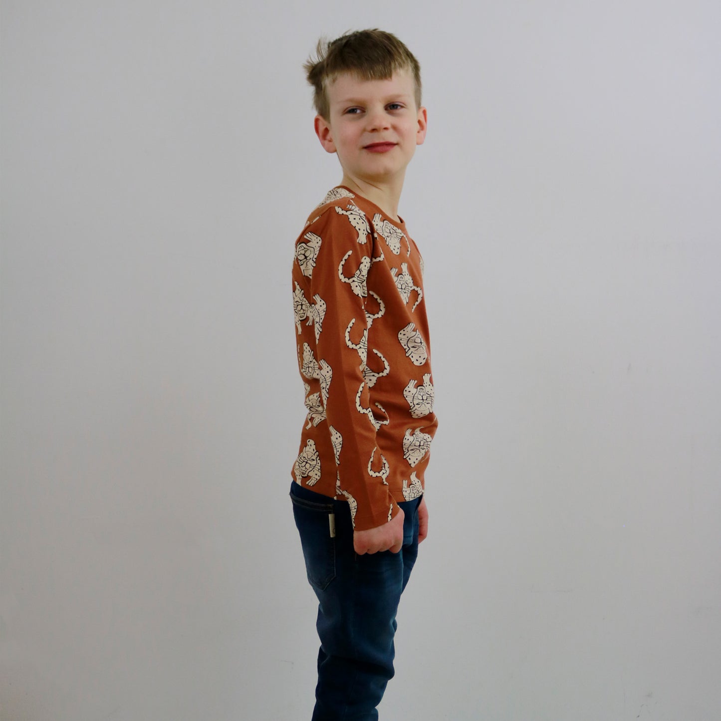 Magical Leopard All Over Print T-Shirt LS