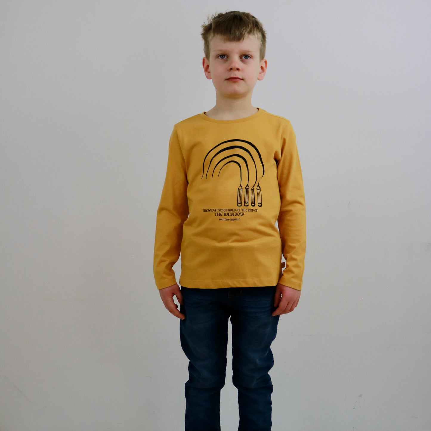 Rainbow Print T-Shirt LS