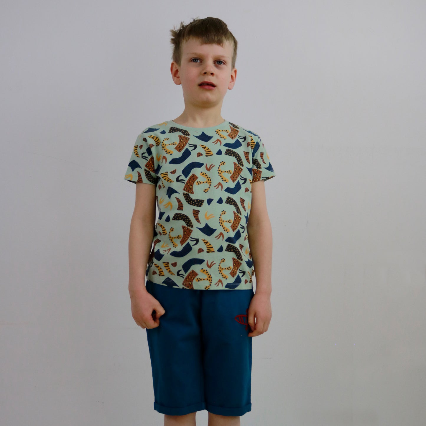 All Over Abstract Print T-Shirt SS