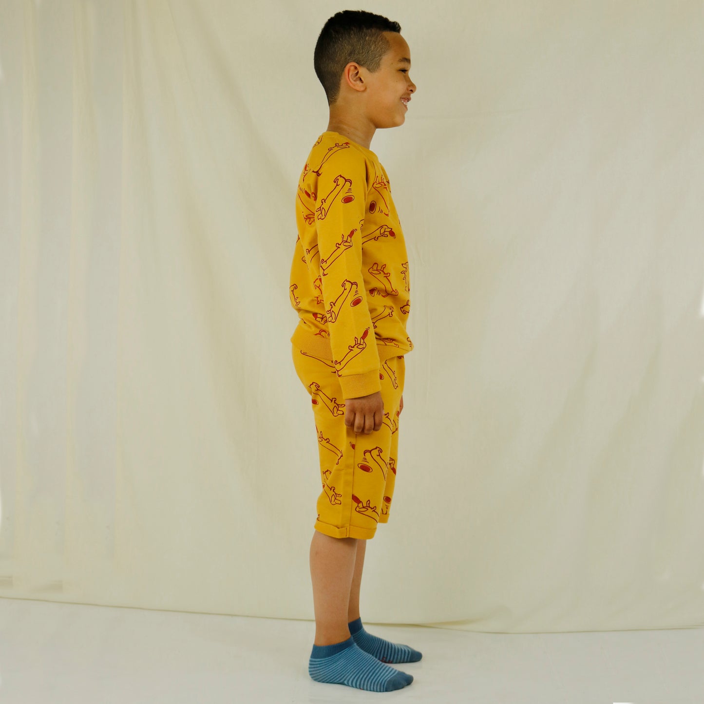 All Over Dachshund Billy at Beach print Unisex Pullover