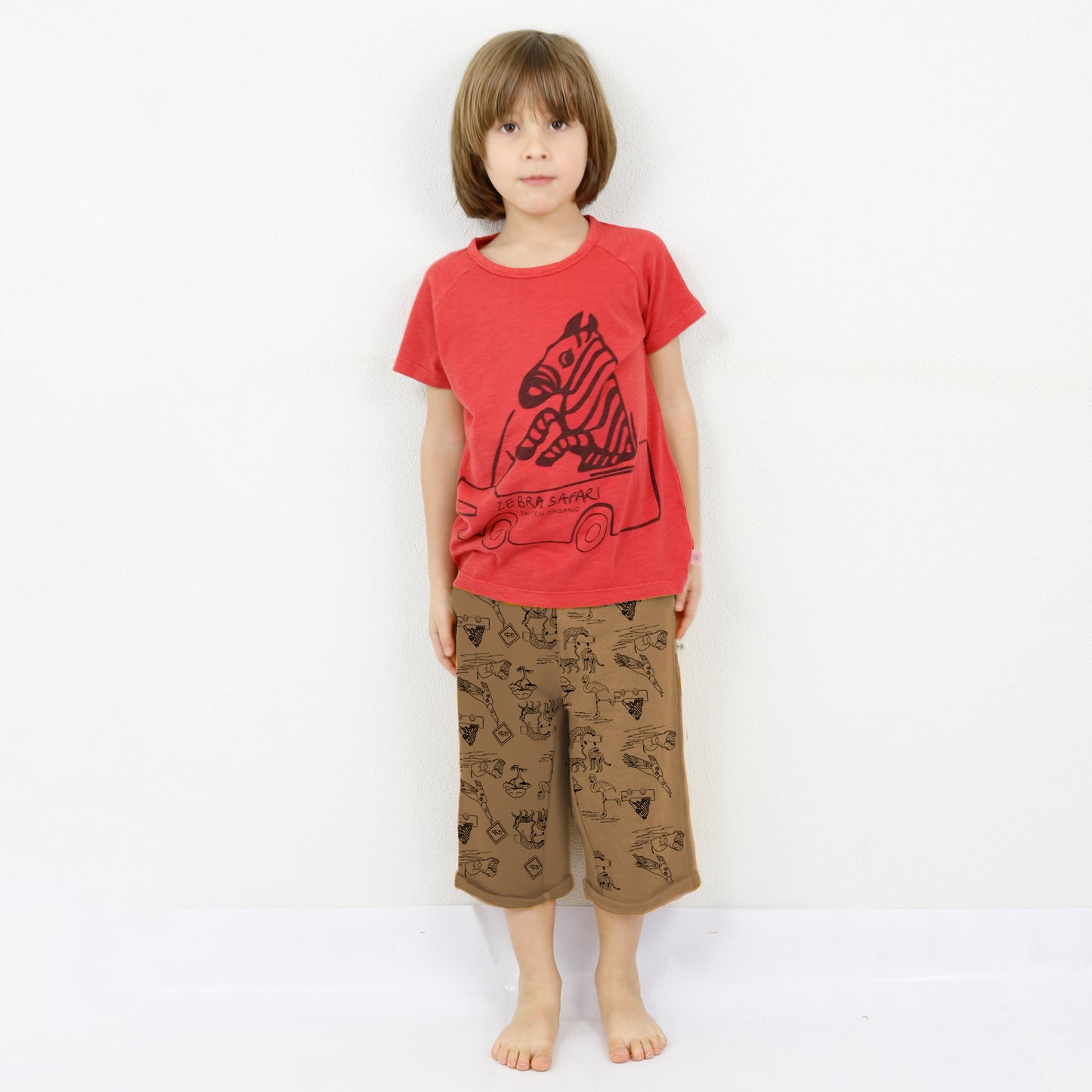 Safari all over unisex khaki Bermuda