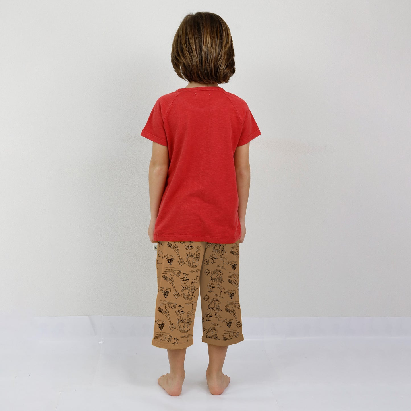 Safari all over unisex khaki Bermuda