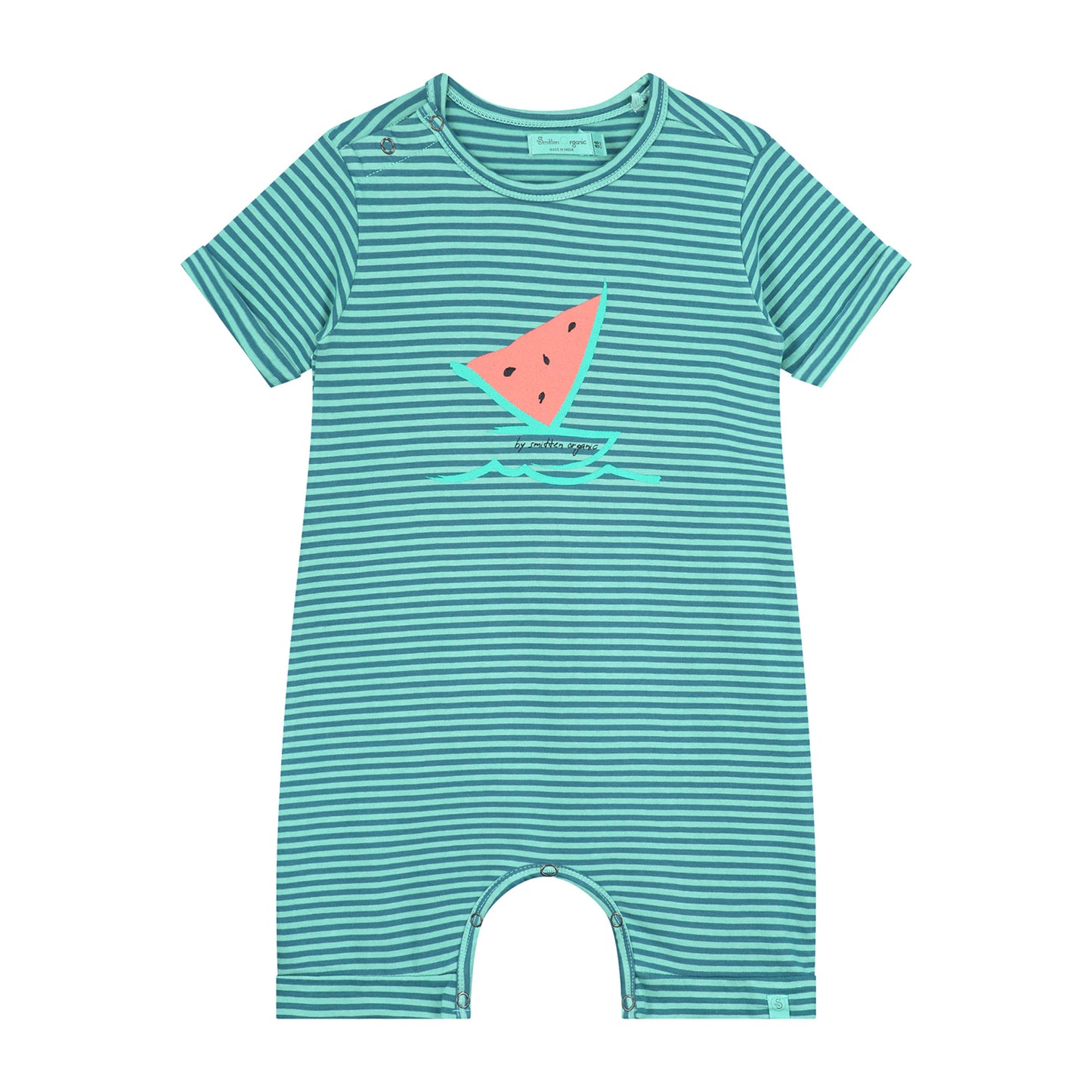 Watermelon Boat Striped Playsuit