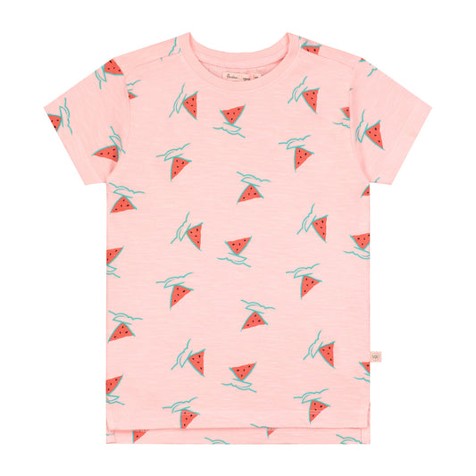 Wassermelonen-Boots-Mädchen-T - Shirt