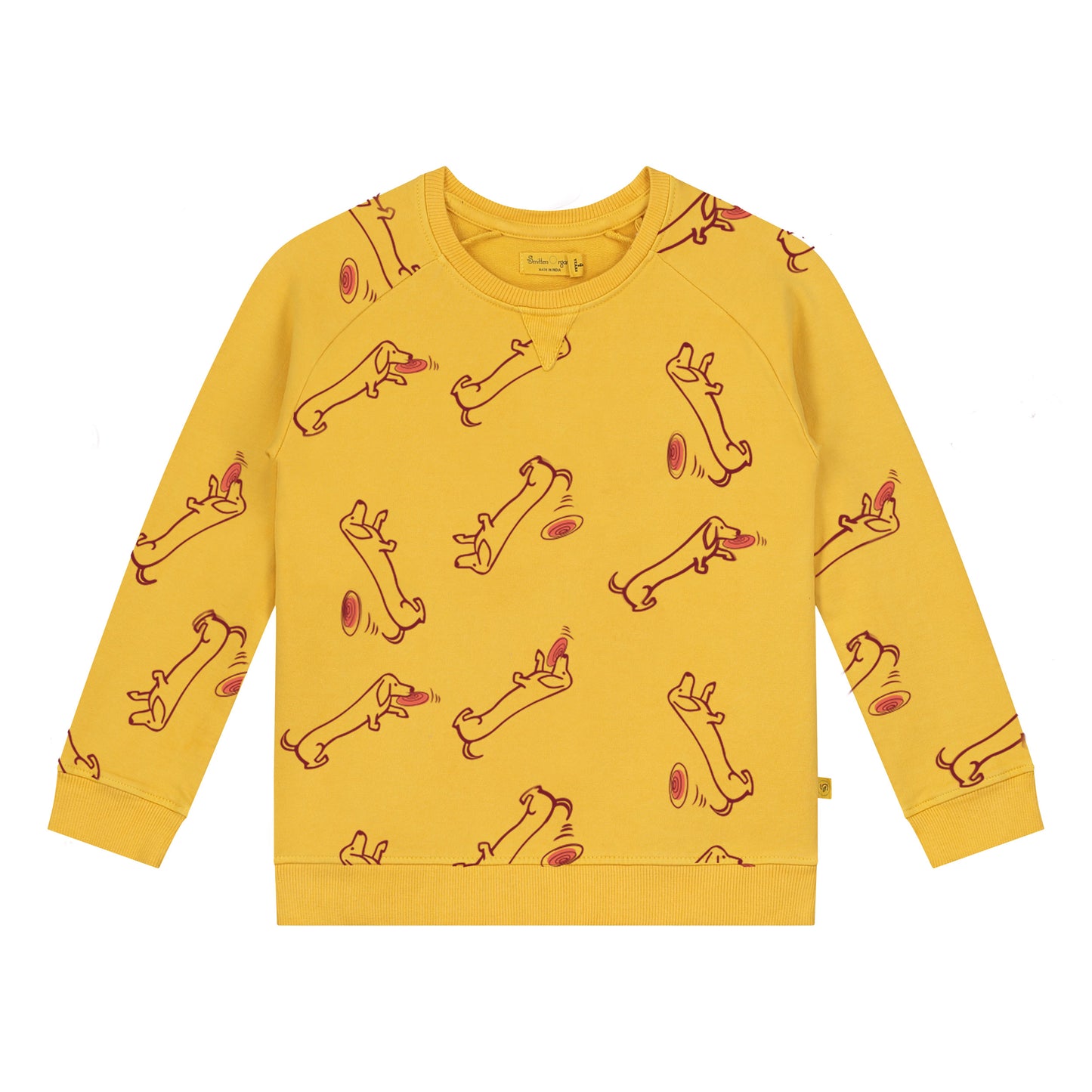 All Over Dachshund Billy at Beach print Unisex Pullover
