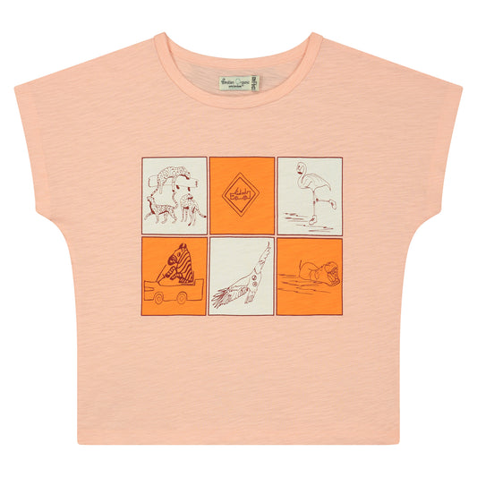 Safari life in frame board cropped T-shirt