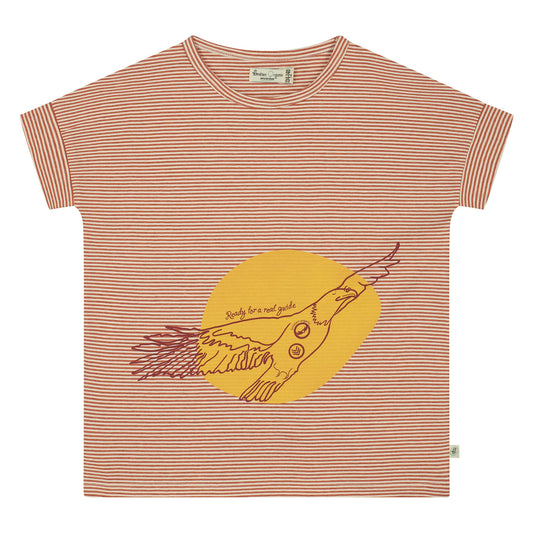Safari hawk guide in block print T-shirt SS