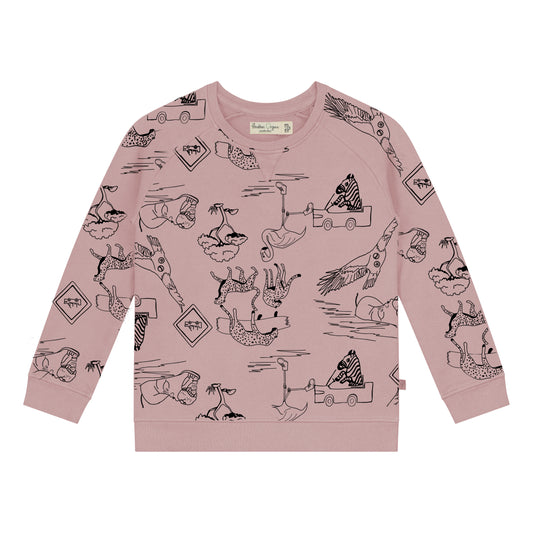 Safari all over pink Sweatshirt