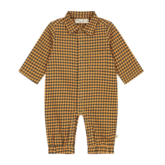 Brown Vichy Check Flanel Overall