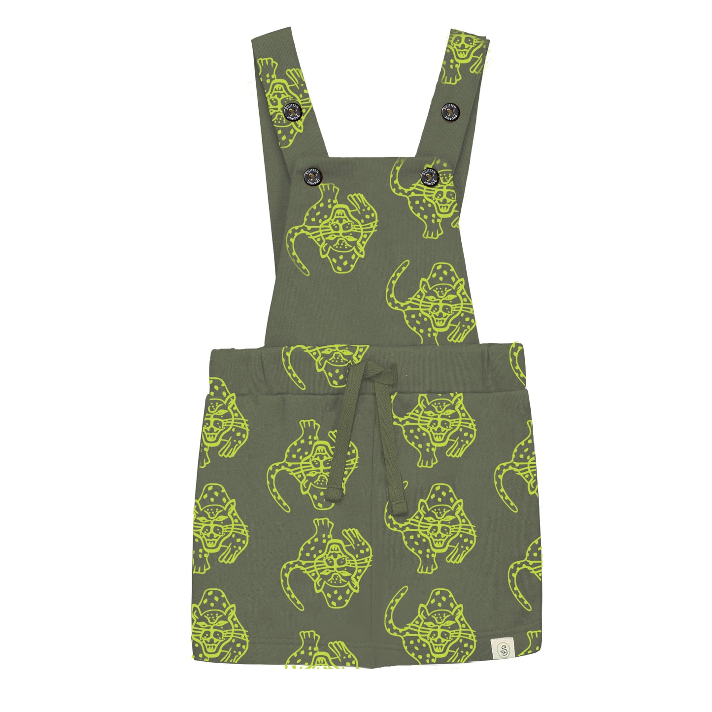 Camping Magical Leopard All Over Print Dungree Skirt
