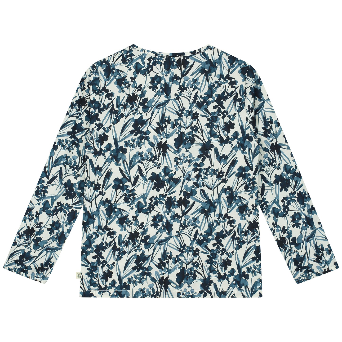 All Over Woven Long Sleeve Blouse
