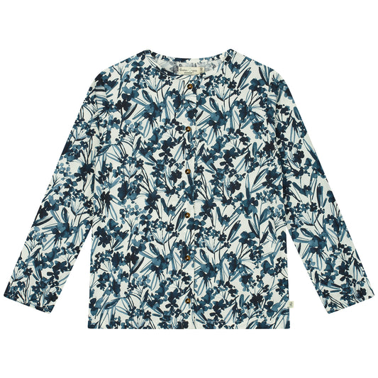 All Over Woven Long Sleeve Blouse