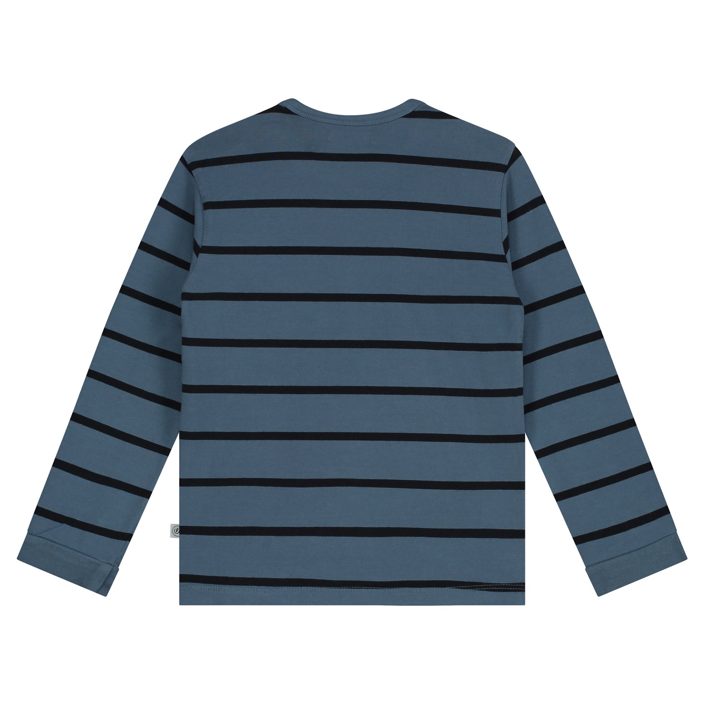 Yarn Dyed Stripes With Love Print T-Shirt LS