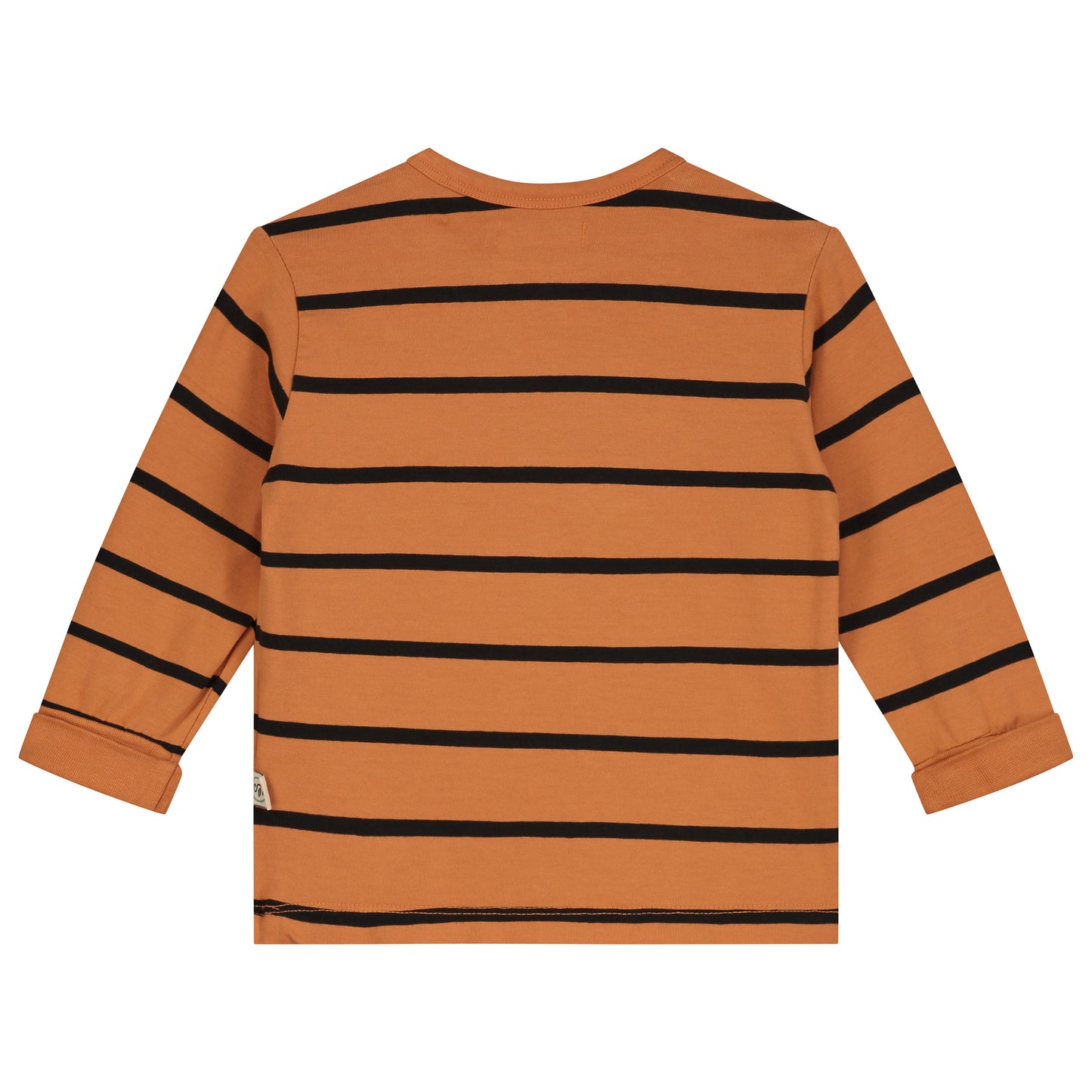 Yarn Dyed Stripes With Freedom Print T-Shirt LS
