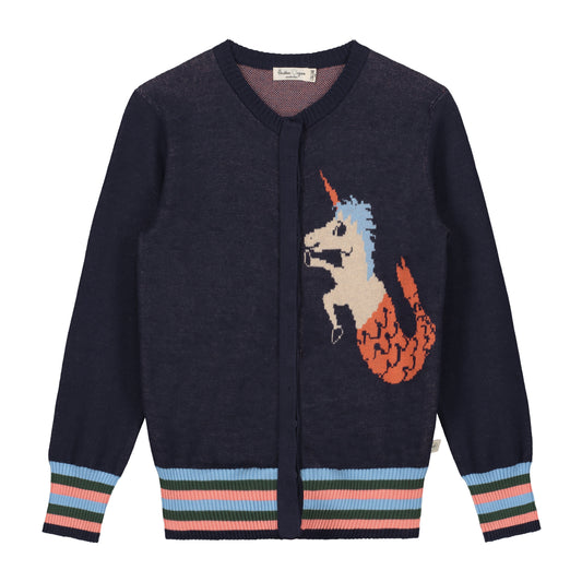 Jaquard  Unicorn Mermaid Cardigan