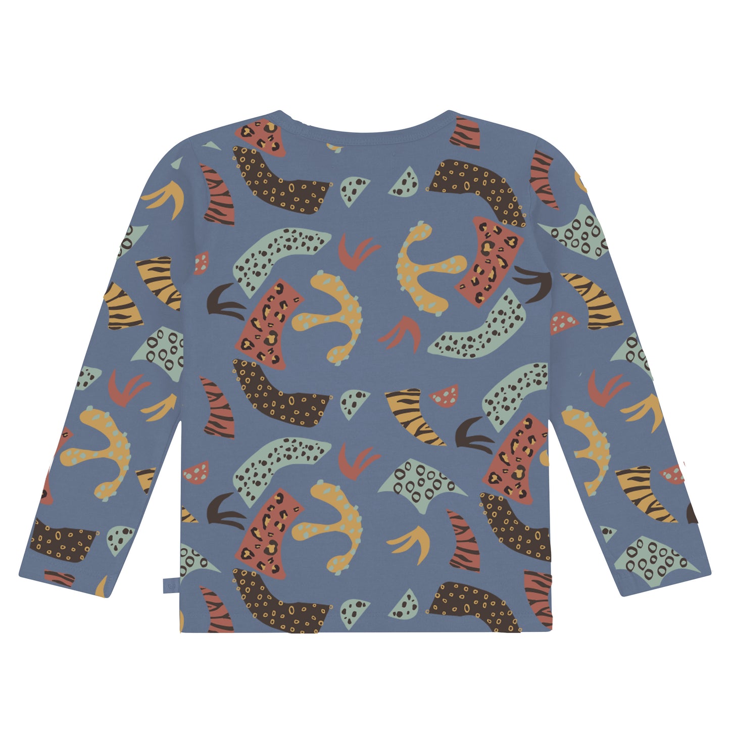 All Over Abstract Print T-Shirt LS
