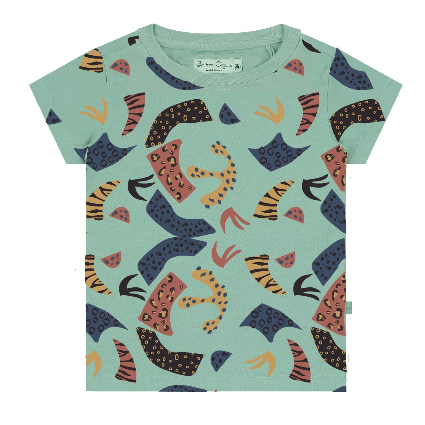 T-shirt met all-over abstracte print SS