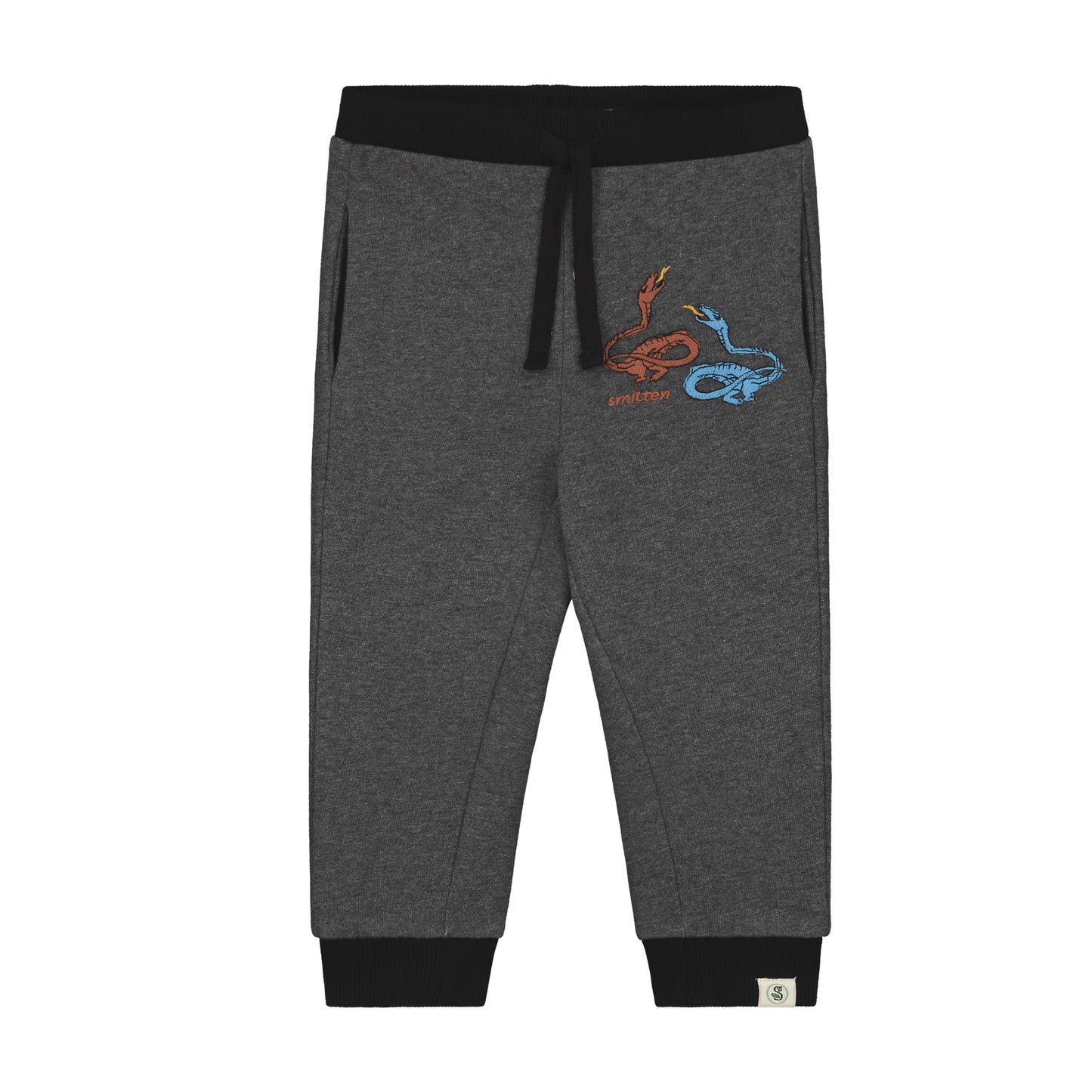 Dragons in Camping Embroidered Sweatpants