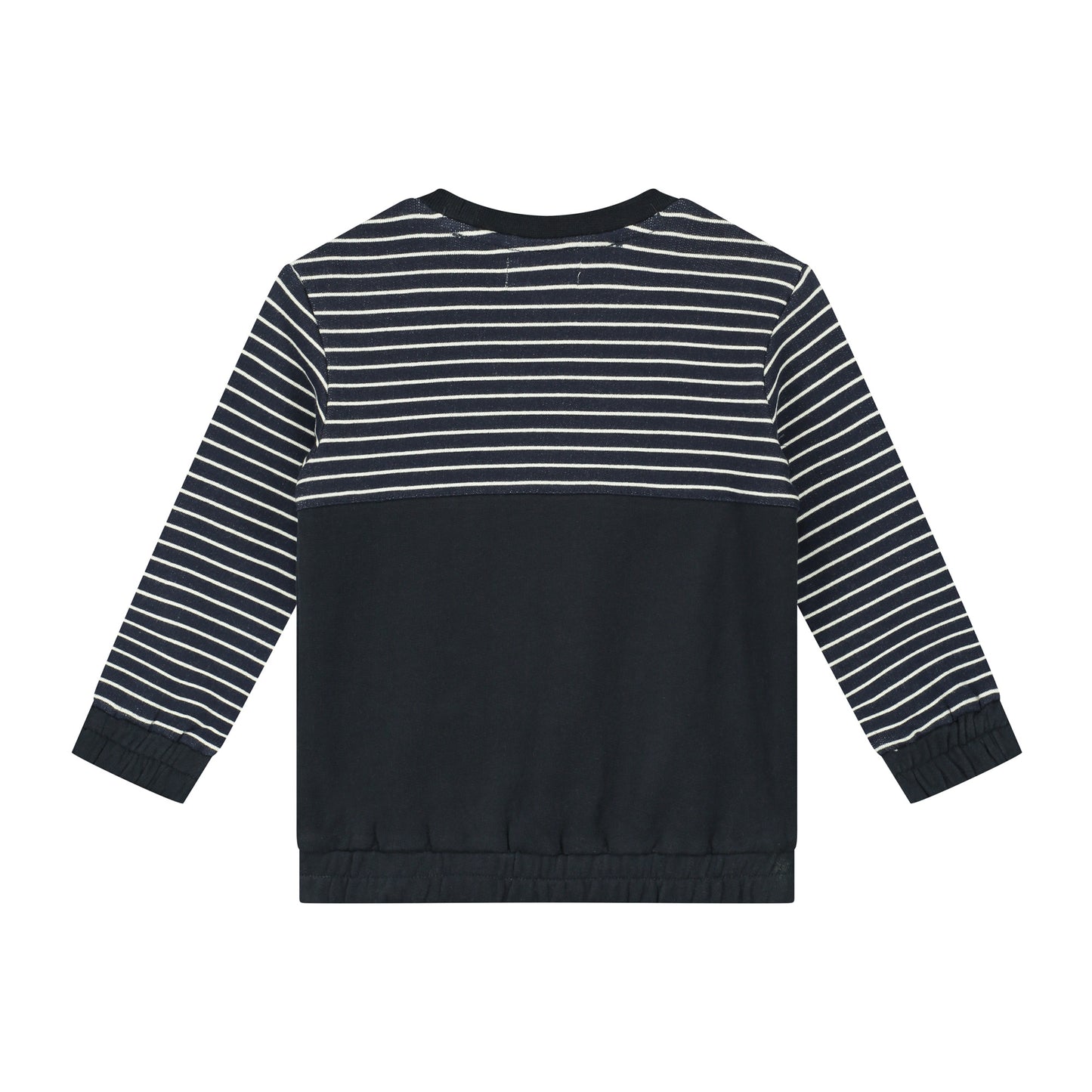 Black and white color block sweatshirt