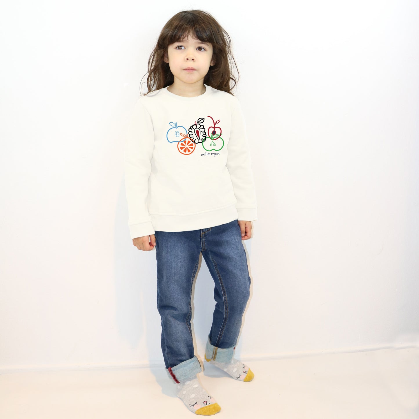 Sweatshirt met continentring